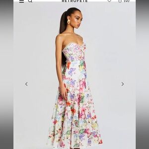 Retrofete | Dresses | Retrofete 24262 White Danny Long Dress Borbo Size M |  Poshmark